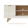 Rack para TV Até 60 Polegadas Nature com 2 Gavetas e uma 1  Porta Babus - 7