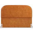 Ver imagem 3 de Cabeceira Cama Box Queen 160cm Lanna com Puff Recamier Doha W01 Couríssimo Canela - Lyam Decor