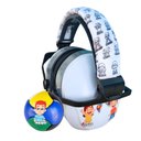Ver imagem 1 de Super Abafador para Autistas 26 Db Branco com Arco para Colorir Emoções + Quebra-cabeça Bola