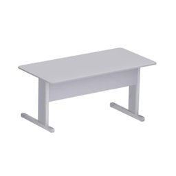 Mesa Escritório 1,20×0,60m – S/ Gavetas – New City – CINZA/CINZA - 1
