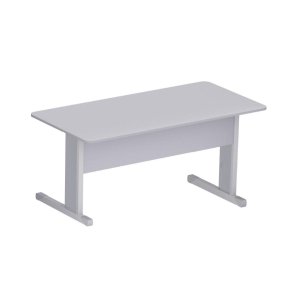 Mesa Escritório 1,20×0,60m – S/ Gavetas – New City – CINZA/CINZA