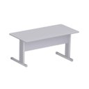 Ver imagem 1 de Mesa Escritório 1,20×0,60m – S/ Gavetas – New City – CINZA/CINZA