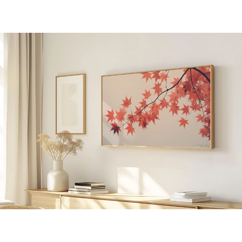 Quadro Decorativo N°136 115x70cm - Panorâmico Botânico - Folhas de Outonos - Rollflex