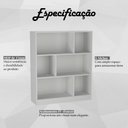 Ver imagem 4 de Estante para Escritorio Gamer B25 Branco Novam Branco