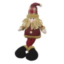 Ver imagem 4 de Boneco De Natal Papai Noel Sentado Perna Mole Em Tecido