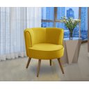 Ver imagem 1 de Poltrona Para Sala Decorativa Isadora Suede Amarelo Madelina Decor