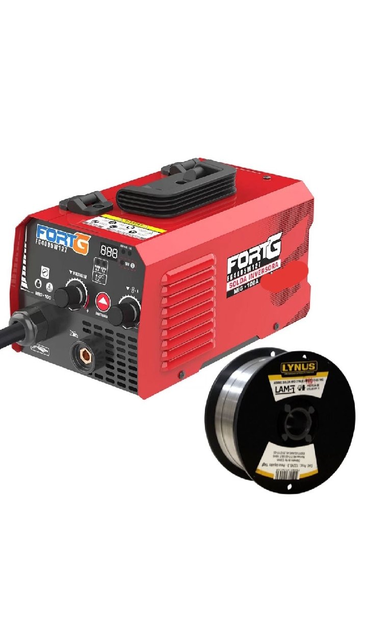 Máquina de Solda Mig sem Gas Kit com Arame Fg 4005w