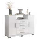 Ver imagem 1 de Cômoda Sapateira 8020 Branco Brilho - Araplac