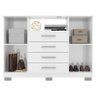 Cômoda Sapateira 8020 Branco Brilho - Araplac - 2