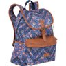 Mochila Bolsa Com Tampa Feminina Floral Sestini Azul E Caramelo - 4