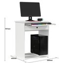 Ver imagem 5 de Mesa de Computador Pratica com Gaveta Branco