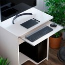 Ver imagem 3 de Mesa de Computador Pratica com Gaveta Branco