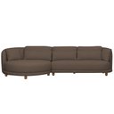Ver imagem 6 de Sofá 05 Lugares 330cm Arizona com Chaise Direito Bouclé Marrom - Nexta Casa