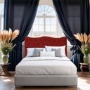 Ver imagem 2 de Cabeceira Dubai 195cm Suede - Topázio Decor:marsala