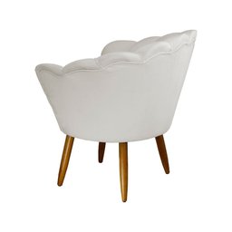 Poltrona Decorativa Pétala Bege - 2