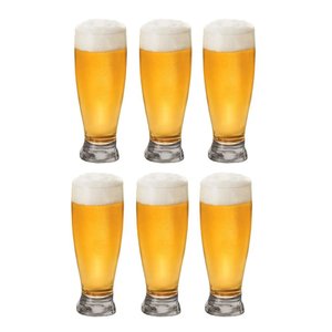 Conjunto 6 Copos Tulipa Chopp Cerveja Vidro Bar 325ml