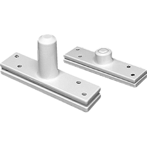 Dobradiça Pivotante Alumínio C/ Esfera até 250 KG Branca - 53016