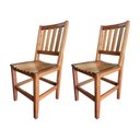 Ver imagem 1 de Kit com 2 Cadeiras Rustica Madeira Maciça Mineira para Area Externa Malbec