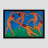 Quadro Henri Matisse A Dança Vinil Moldura Preta 30X20Cm - 1