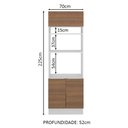 Ver imagem 5 de Torre Quente Stella 3 Portas Branco/rustic Madesa