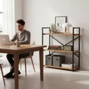 Ver imagem 1 de Estante Baixa Metálica para Escritório Multi Funções com 3 Prateleiras Industrial Movel na Caixa