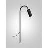 Balizador Espeto Luminária Jardim Escada Curvo Preto 50cm - 2