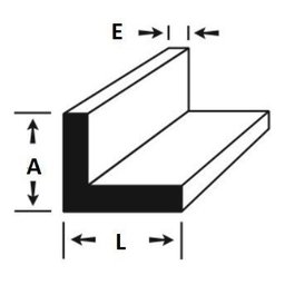Cantoneira Aluminio 5cm X 3,17mm C/ 50cm G10 - 4