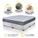 Ver imagem 4 de Conjunto Box Branco Argel Cinza Espuma D33 King 193x203x67 - King House