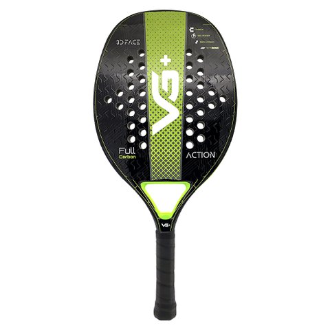 Raquete de Beach Tennis Action Full Carbon Verde Vg Plus