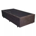 Ver imagem 3 de Base Box Baú Solteiro Santo Box Suede Marrom 47x88x188