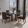 Sala de Jantar 120x80 4 Cadeiras Paola Bom Pastor - 1