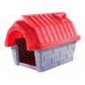 Casinha Plástica com Chaminé nº 5 para Cachorro Clicknew - Vermelha - 1635 - 1