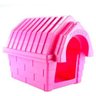 Casinha Plástica com Chaminé nº 2 para Cachorro Clicknew - Rosa - 408 - 1