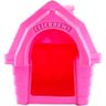 Casinha Plástica com Chaminé nº 2 para Cachorro Clicknew - Rosa - 408 - 2