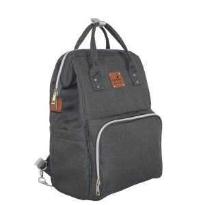 Mochila de Maternidade Cinza Escuro Color Baby
