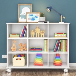 Nicho Organizador 108 X 83cm Com Rodízios - Qmovi 1478 Branco - 1