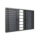 Ver imagem 4 de Veneziana 6 Folhas com Grade Horizontal 120x100cm Alumínio Preto Classic