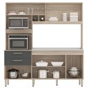 Ver imagem 3 de Kit Cozinha Compacta Para Pia 8 Portas 97211 Avena Grafito Demobile