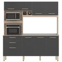 Ver imagem 2 de Kit Cozinha Compacta Para Pia 8 Portas 97211 Avena Grafito Demobile