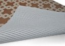 Ver imagem 5 de Tapete Passadeira Emborrachada Antider 65cm Venda por Metro Elos Marrom Bege