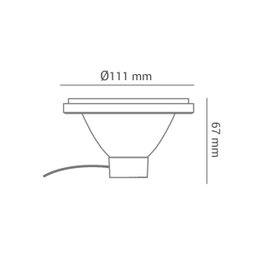 Lâmpada Led Cob Ar111 10w Branco Quente Frio ou Neutro - Branco Neutro - 4