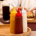 Ver imagem 5 de Kit 3 Bisnagas Plásticas para Molhos 250ml Plasvale Maionese Ketchup Mostarda