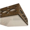 Luminária Plafon Madeira Capeche Ddek Dses 20cm - 10