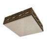 Luminária Plafon Madeira Capeche Ddek Dses 20cm - 8