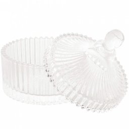 Kit 10 Potiches de Cristal com Tampa Carrosel Lyor 6,5x9cm Bomboniere Decorativo Lembrancinha - 3