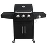 Churrasqueira a Gás 3 Queimadores Centrais 1 Lateral Americana a Bafo Carrinho - 1