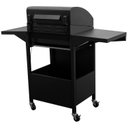 Ver imagem 5 de Churrasqueira a Gás 3 Queimadores Centrais 1 Lateral Americana a Bafo Carrinho