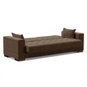Ver imagem 4 de Sofá Cama 02 lugares Lisboa Suede Pés de Madeira - D’Rossi - Marrom