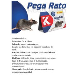 Ratoeira Adesiva Pega Rato Krodec Caixa com 20 Unidades - Krodec - 2481 - 3