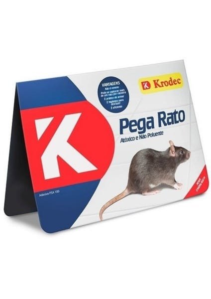 Ratoeira Adesiva Pega Rato Krodec Caixa com 20 Unidades - Krodec - 2481 - 1